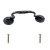 Pastlla 4Pcs Antique Bronze Black Cabinet Pull Handles Bail Handle