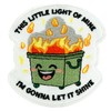 XMJY Funny Dumpster Fire Meme Patch, Embroidered Iron on Patches,