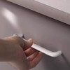 voleseni 4 Pack Aluminum Solid Cupboard Handle, Bright White U-Shaped