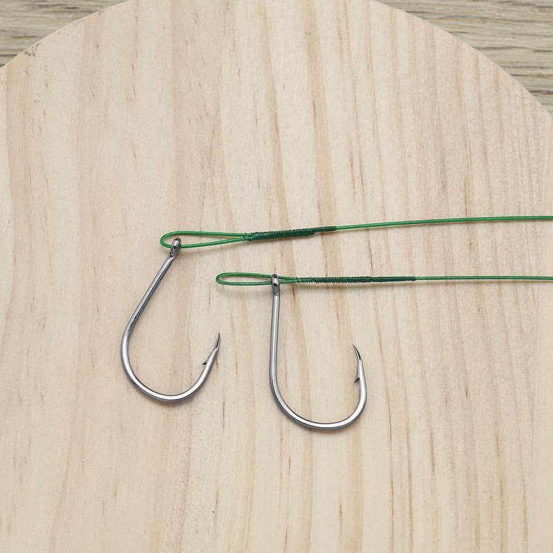 Create idea 40PCS Fishing Hooks with Barbed Hooks Length 200mm