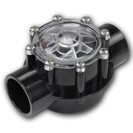 Earlyred 7305 Pool Check Valve Compatible with Jandy 2-Inch to 2-1/2-Inch 180 Degree Check Valve, Replace Pool Pumps Heat Pumps and Spa Straight Through Flow