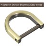 uxcell D-Rings Screw in Shackle, 4Pcs 0.75 Inch Zinc Alloy