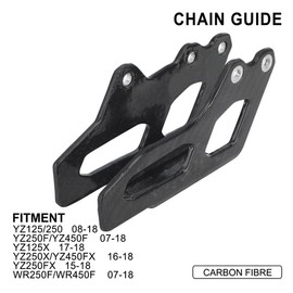 Funparts Carbon Fiber Dirt Bike Chain Guide Guards for YZ250 YZ125 08-23 YZ250F YZ450F 07-23 YZ125X 17-23 WR250F WR450F 07-23 YZ250X YZ250FX YZ450FX 16-23