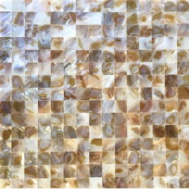 squarefeetdepot Mother of Pearl Shell Mosaic Tile 1x1 Wall Backsplash Walls Spas Pools
