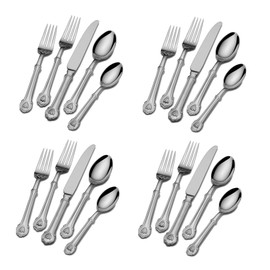 Wallace Napoleon Bee 18/10 Stainless Steel 20pc. Flatware Set (Service for Four)