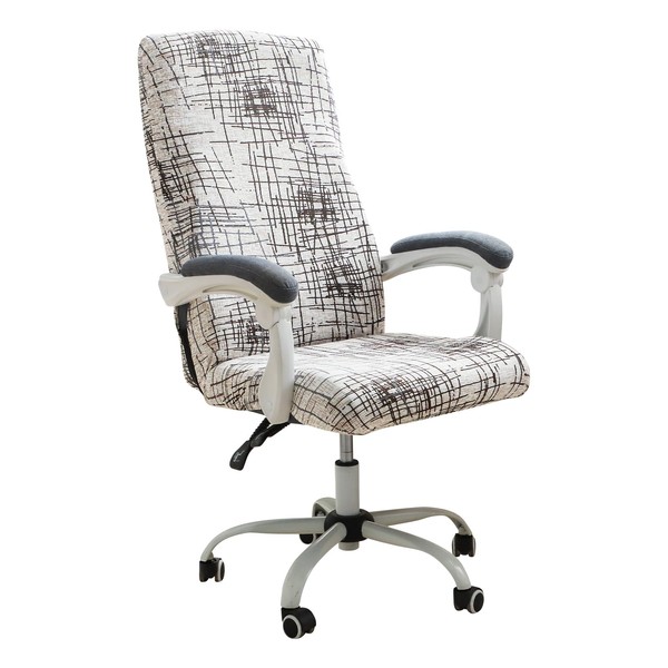 FORCHEER Patterned Large Office Chair Cover Stretch Printed Computer Armchair