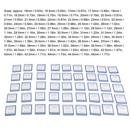 59 Piezas de Cristal de Reloj, Lente de Cristal de Reloj, Cristal Mineral, Espejo de Reloj, Lente de Reloj Plana Redonda, Pieza de Repuesto de Cristal para Reparación de Relojeros