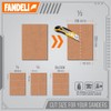 Fandeli 36027 220 Grit Multipurpose Sandpaper Sheets, 9" x 11",