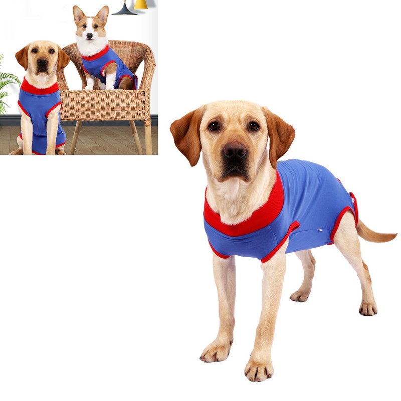 Dog Recovery Suit Stretchy Prevent Licking Adjustable Pet Post Surgery