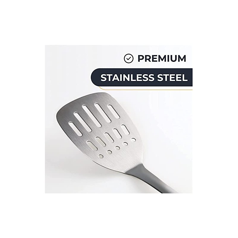 IBILI Slotted Turner Supra 33 cm of Stainless Steel, Silver,