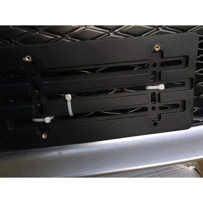 3 Front Bumper License Plate Tag Holder Mount Mounting Relocator