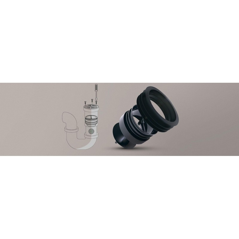 G Green Drain Waterless Trap Seal, 6 Inch, Fitting Pipes