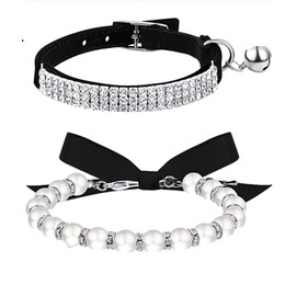 cobalt planet Cat Collar, Dog Collar, Pet Necklace, Sparkling Seat, Cute, Stylish, Dog Paw Type, Pet Collar, Lightweight, Adjustable, Birthday Gift, Memorial Product, Fashion Accessory, Dressing