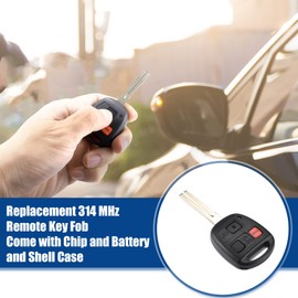 ACROPIX 314 MHz Key Fob Keyless Entry Remote Fit for Lexus GX470 LX470 - Pack of 1 Black