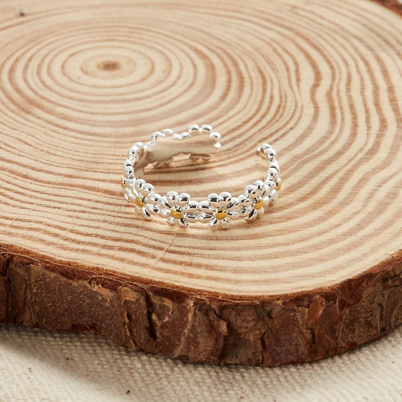 Philip Jones Adjustable Daisy Eternity Ring