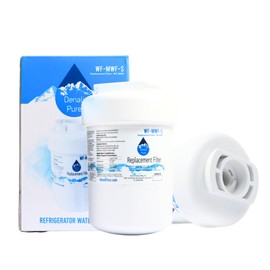 Denali Pure Replacement for General Electric GSS23SGSBSS Refrigerator Water Filter - Compatible with GE MWF, MWFP - 1 Count - Carbon Fiber - Reduces Over 60 Contaminants