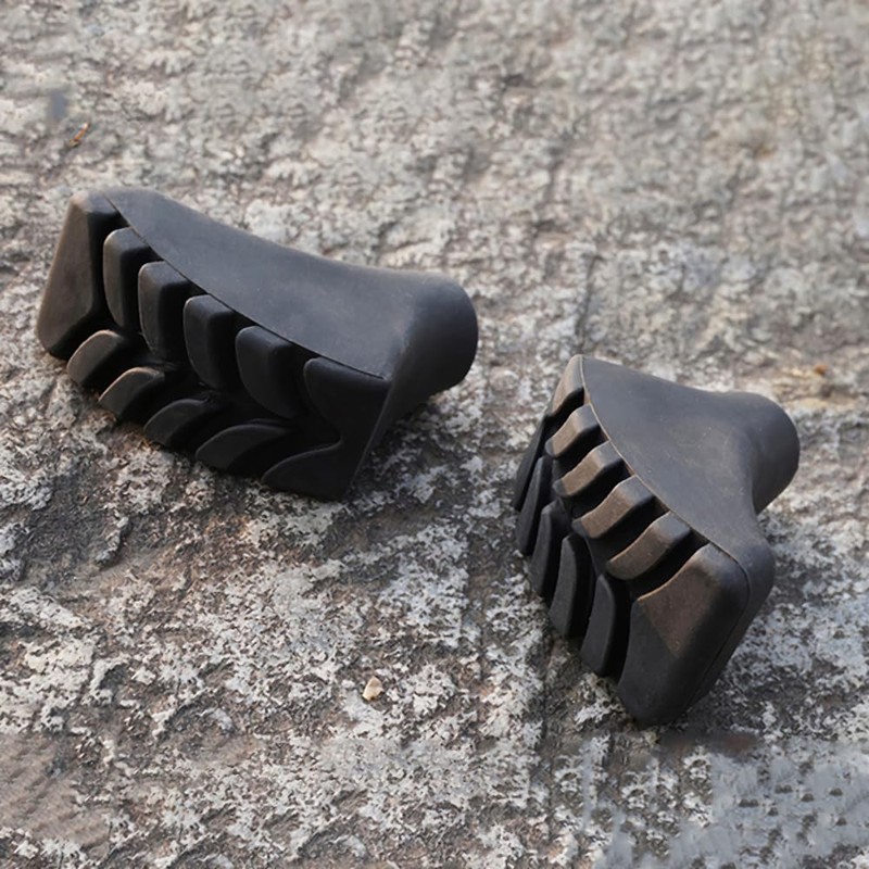 Meichoon 10 Pack Trekking Pole Tip Protectors Replacement Rubber Tips