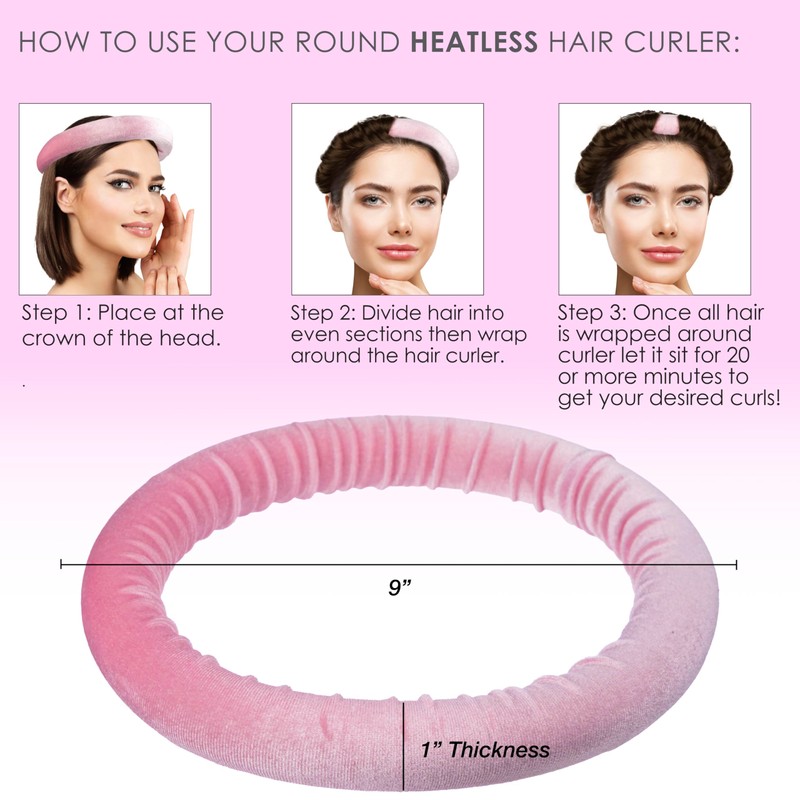 Curling Band - 1pc Premium Quality Curling Headband, Effortless Curlband