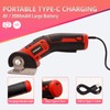 Sturasy Cardboard Cutter with Safety Lock, Red Cordless Electric Scissors