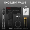 KEENZO LED Torch Super Bright White Light Tactical Handheld Torches,