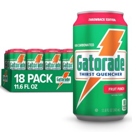 Gatorade Thirst Quencher, Fruit Punch, 12 Fl Oz Cans (Pack of 18)