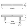 M4TEC Bar Kitchen Cabinet Door Handles Chrome Bedroom Furniture Pull