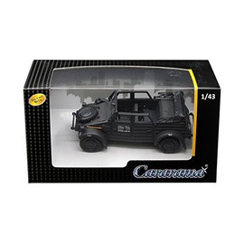 Cararama 1: 43 Military Vehicles - Volkswagen Kubelwagen Convertible K Type 82 (Black) Diecast Vehicles