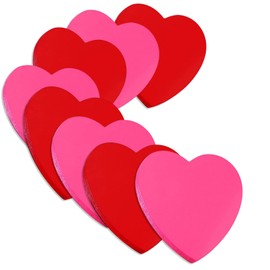 Sticky Notes, 560Sheets 70mmx70mm Cardioid Self Sticky Notes Pad, Super Sticky Notes Pad, Colour Sticky Notes for Office Home School Meeting(Bright Red, Rose Red)