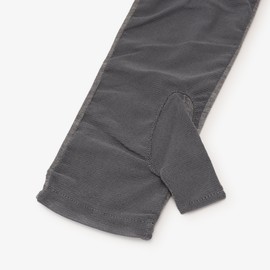 Afternoon Tea Living JK56 UV Protection Gloves, Arm Cover, Scalloped Embroidery, UV Short Gloves, gray