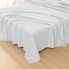 Toodou White Full Bed Top Sheet is Made of Soft
