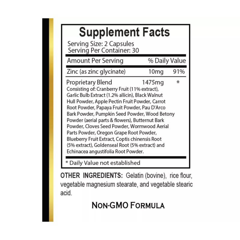 Olanta Trade Solution Parasite Complex with Powerful Herbal Ingredients -