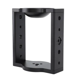 75mm Tripod Head Bowl Riser, Camera Tripod Head Height Riser, Aluminium Half Ball Flat to Bowl Adapter, Multiple Interfaces for Accessory Expansion, for Tripod DSLR Rail Slider