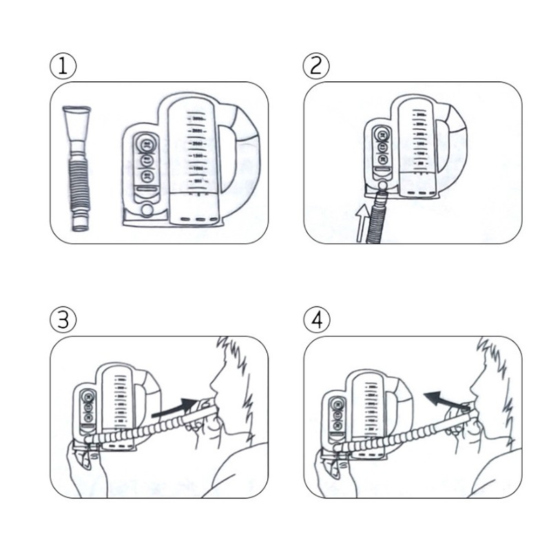 Breathing Exercise Device Deep Breathing Exerciser Lung Capacity Respiratory Therapy