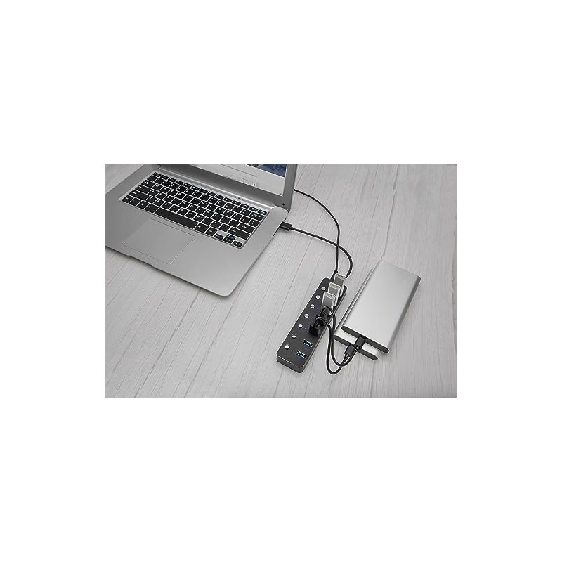 DIGITUS USB Hub - 7 Ports - USB 3.0 -