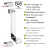 WENKO 4214062100 Clothes / door coat hook, set of 6,