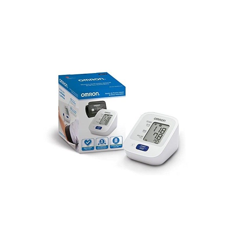 OMRON Baumanmetro digital de brazo HEM-7122 con 30 memorias