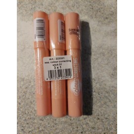 Essence Color Correcting Stick 3.2 g 3-Pack NEW 01 Say no to dull skin tone up