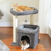 PEQULTI Cat Tree Cat Tower with Sisal-Covered Scratching Posts and