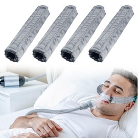 4-Packs Satin Mask Strap Covers, Universal and Reusable Comfort Pads, Face Cushion Cover for Strap Headgear, C p a p Accessories & Supplies Mask Cover Headgear Pads for Reducing Red Marks,Purple