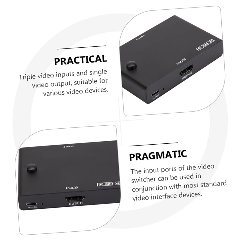Angoily Video Splitter for Laptop Game Console Easily Between Inputs