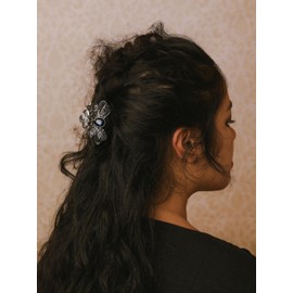 MINACHI Bohemian Retro Butterfly Hair Claws Clips, Created-Sapphire, Blue, Alloy, Women's Hair Accessories