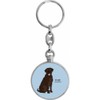 Toff London Brown Labrador Retriever Dog Keyring