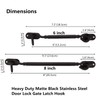 Bilyglewarwof Barn Door Hook and Eye Latch 8inch Heavy Duty