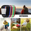 12PCS Carabiner Keychain Clip - Aluminum Caribeener Key Clip,D Ring