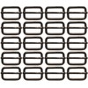 BIKICOCO hebilla metálica de ajuste deslizante tri-glides, 1 x 5/8