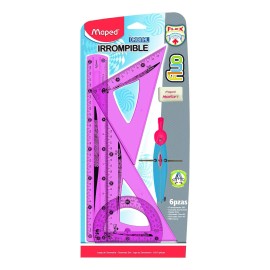 Maped Juego De Geometria Maped 6 Pzs Fluo Irrompible