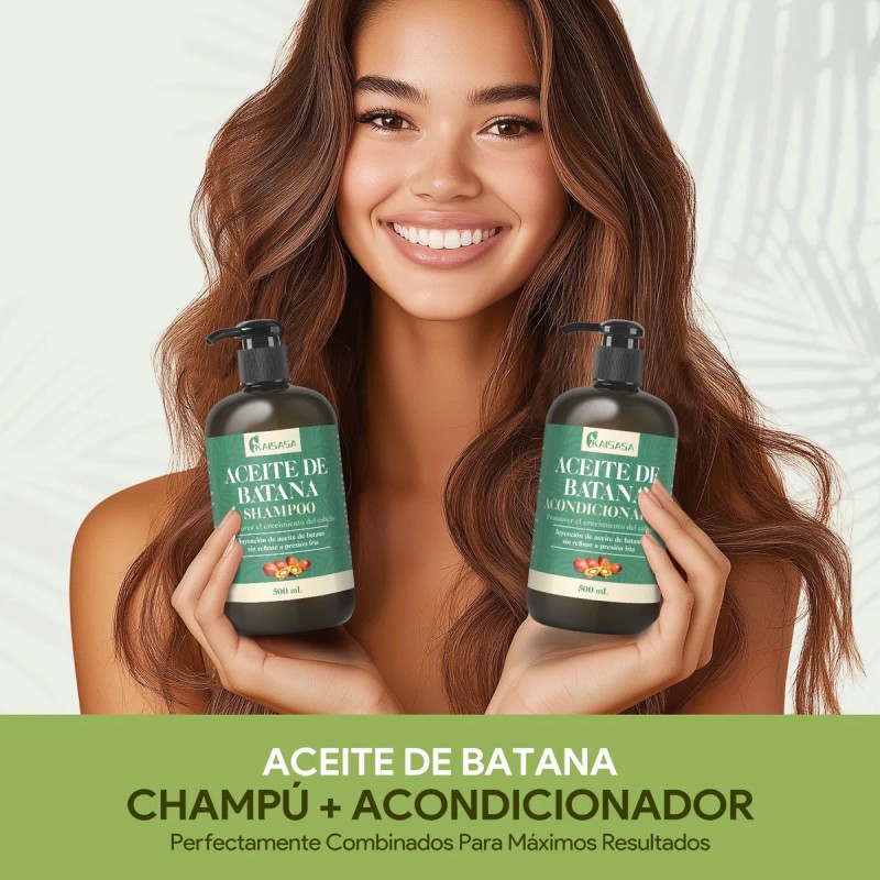 Aceite De Batana Shampoo Y Acondicionador Cuidado De Cabello