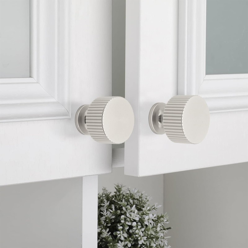 Abtopia 12 Pack Brushed Nickel Cabinet Knobs, Drawer Knobs for