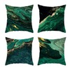 Cushion Cover, Green, 45 x 45 cm, Marble Cushion Covers,