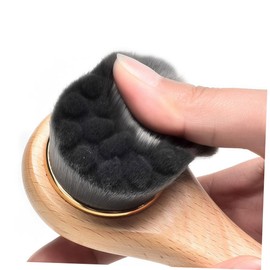 FOMIYES 2pcs Facial Cleansing Brush Kit Exfoliating Face Cleanser Brush Wooden Handle Deep Pore Cleansing Tool for Dry Oily Skin